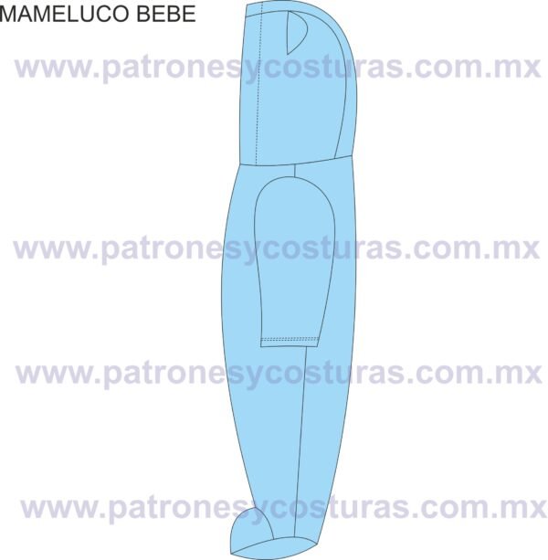 Patrón de Mameluco de bebé - Imagen 5