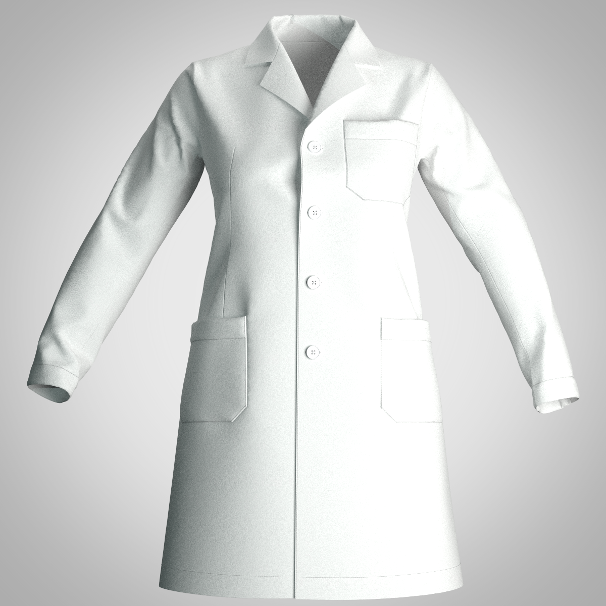 Patrón Bata Médica para Mujer – Molde Profesional de Laboratorio