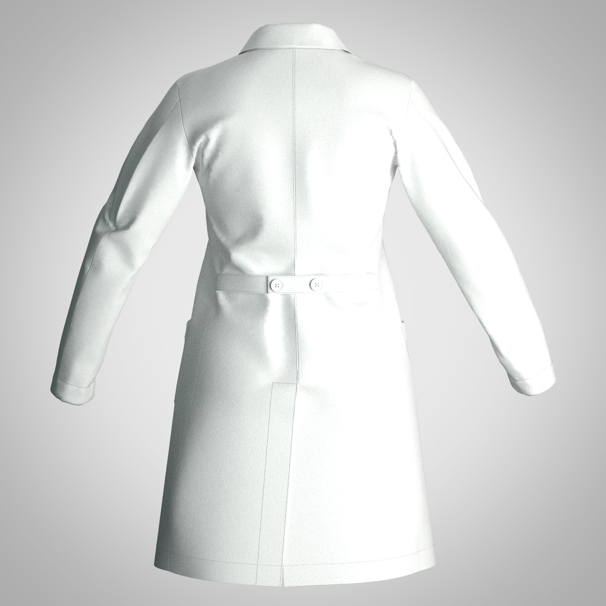 molde de Bata médica femenina