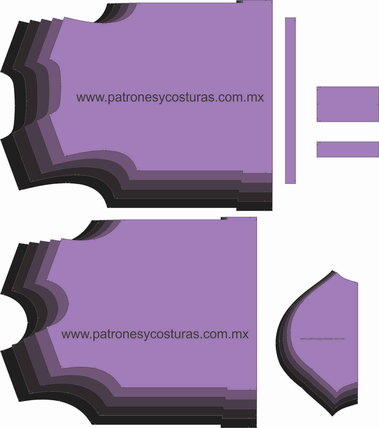 Patrón de playera polo de hombre - Imagen 3