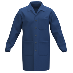 patrón de bata industrial de hombre